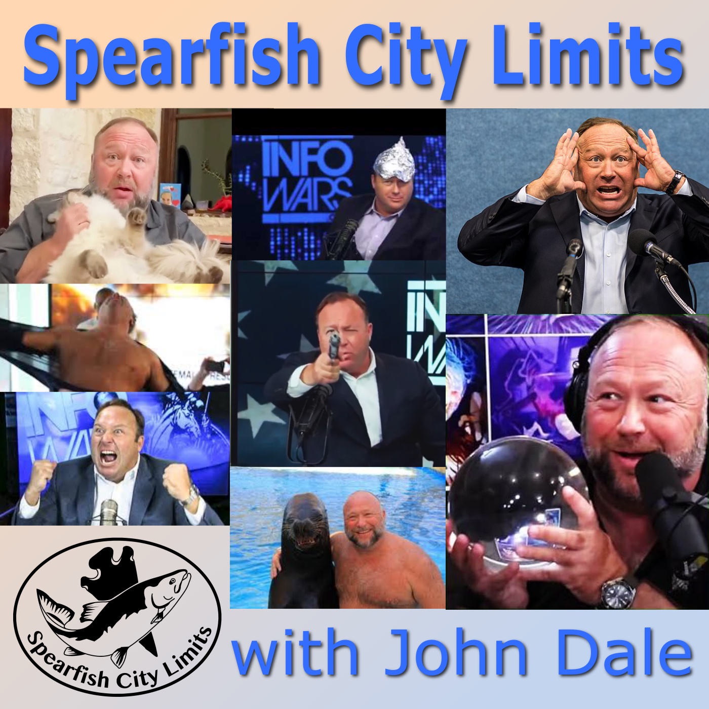 "Crazy" Alex Jones Mulitple images of "crazy" Alex Jones