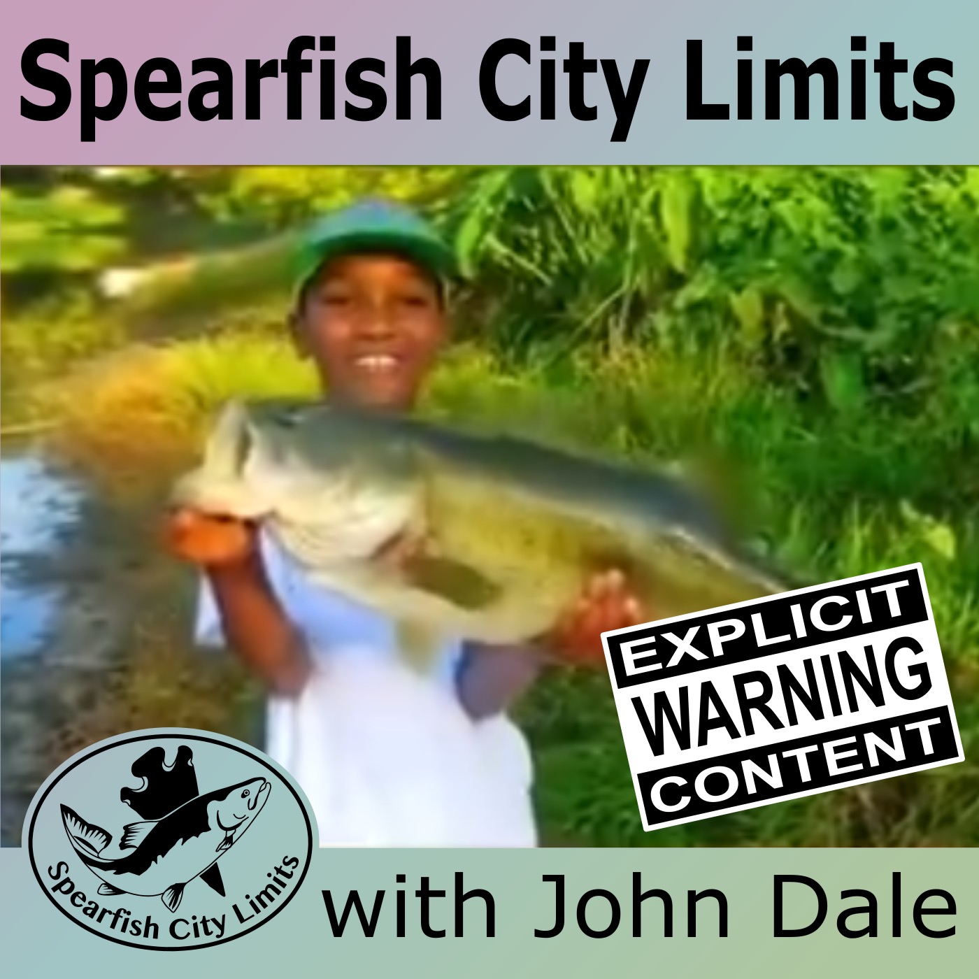 SCL show art SCL show art with kid holding a huge bass he caught